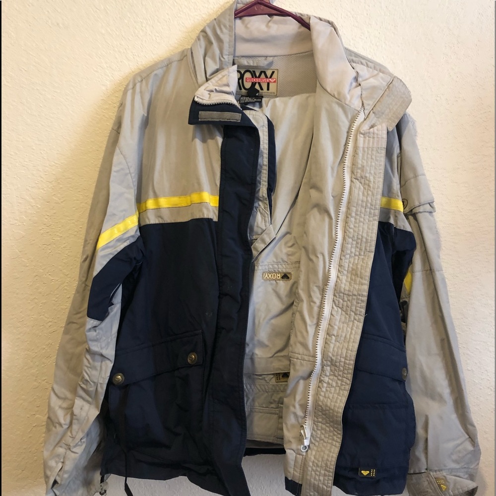 Vintage Rocky Snow Jacket and Pants. Size M Blue and Grey